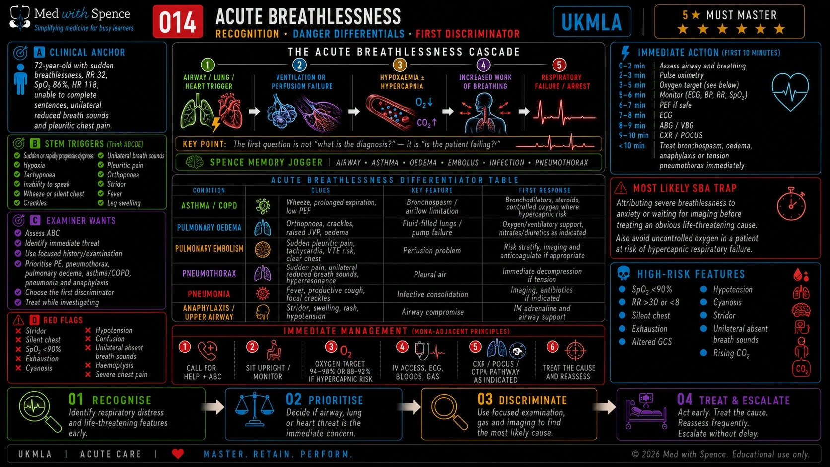 Acute Breathlessness visual from the existing UKMLA library