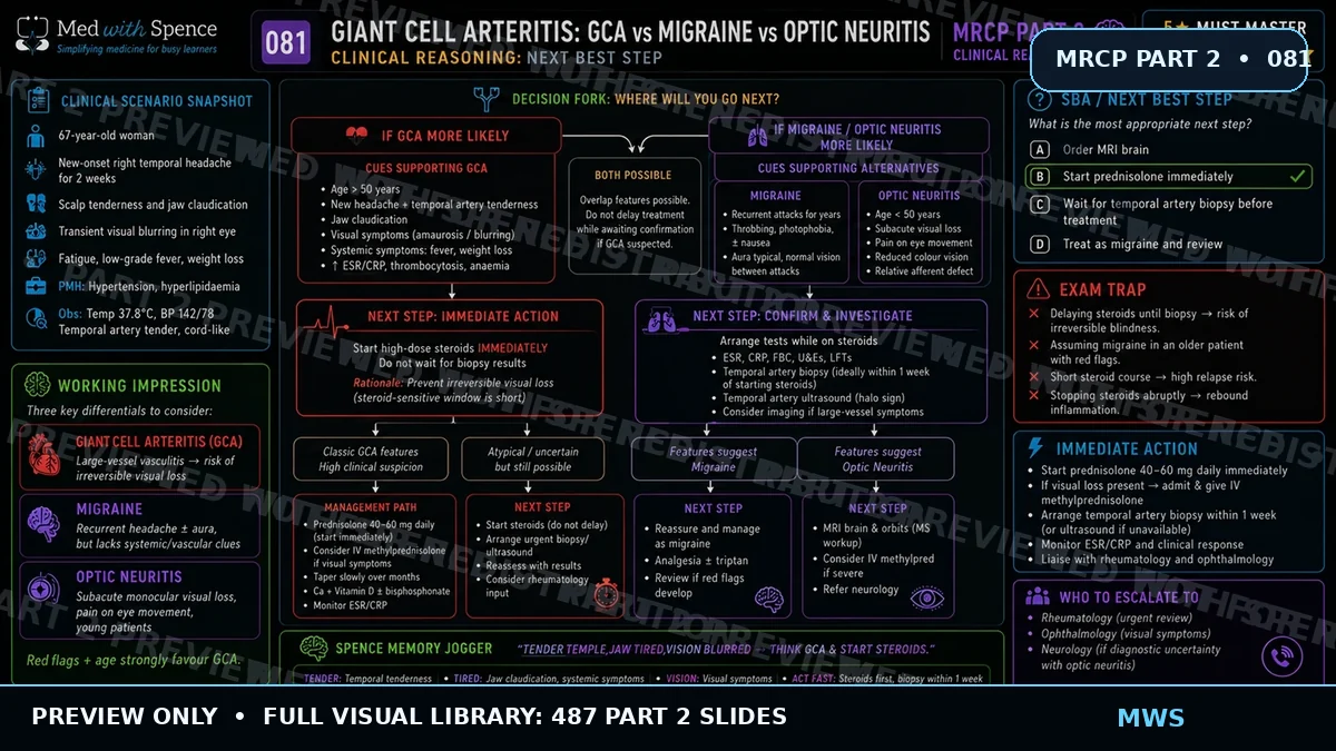 Giant Cell Arteritis Part 2 clinical reasoning preview