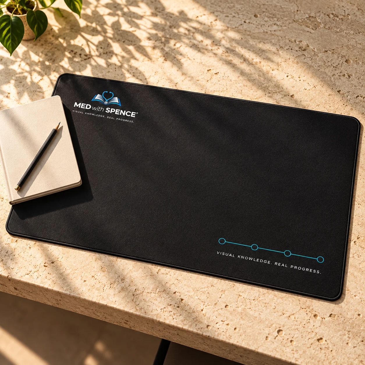 Design mockup of Memory Loop Desk Mat