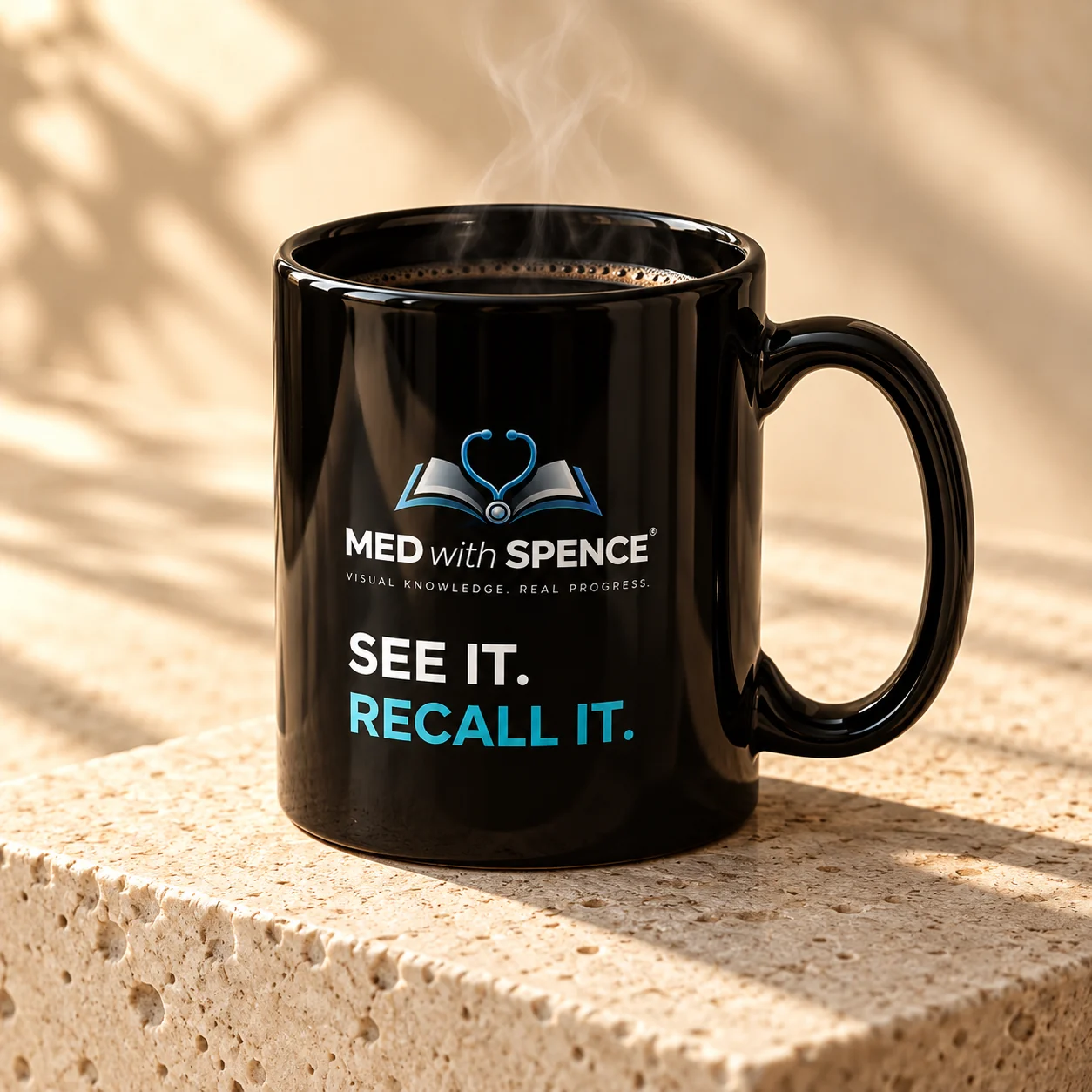 Design mockup of See It. Recall It. Mug
